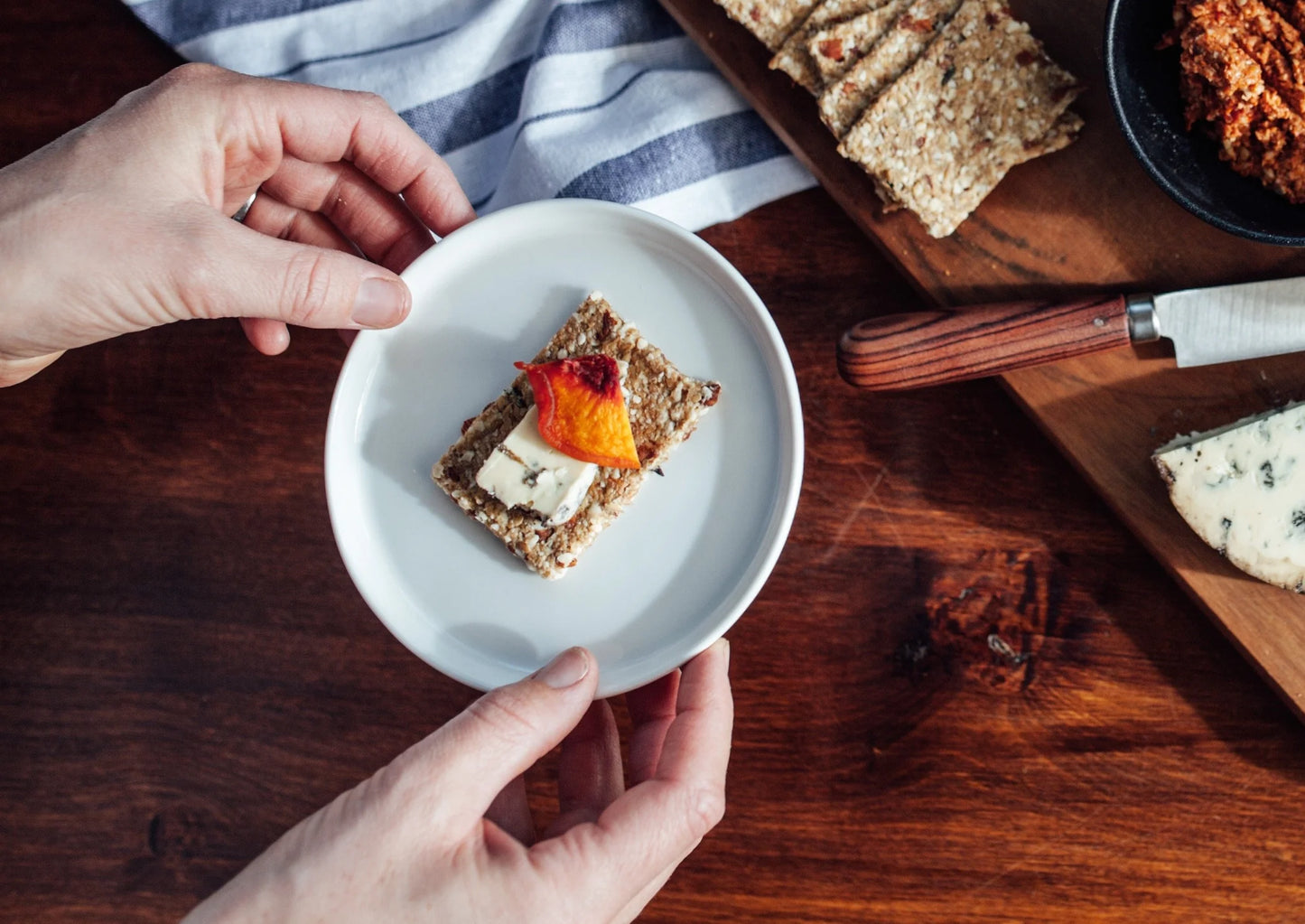 Rosemary Crackers with Almond & Sea Salt