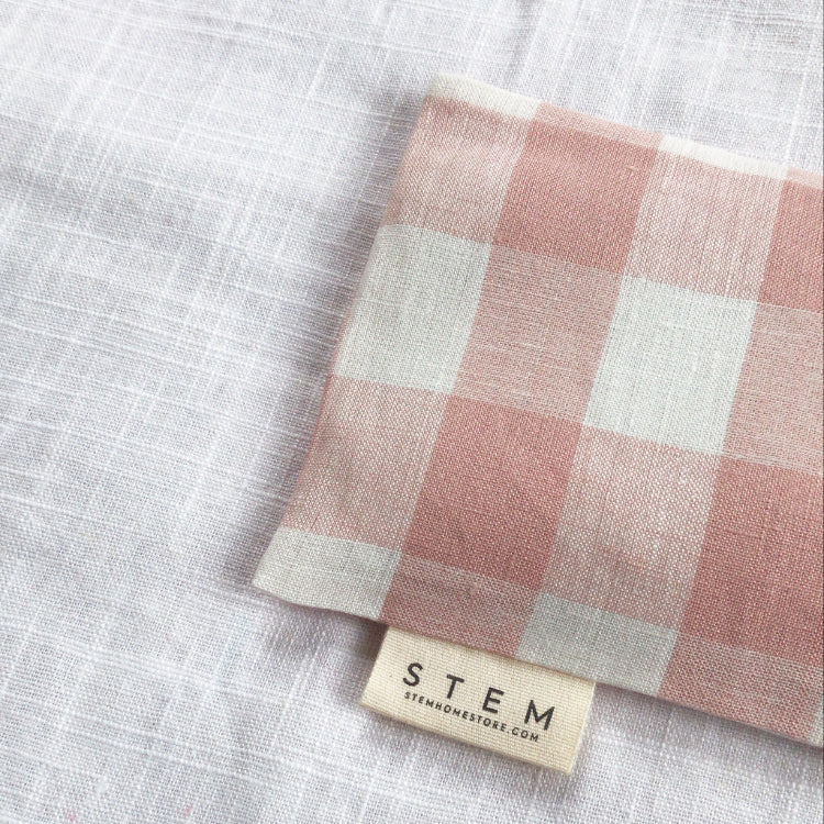 Lavender & Camomile Eye Pillow | PINK GINGHAM