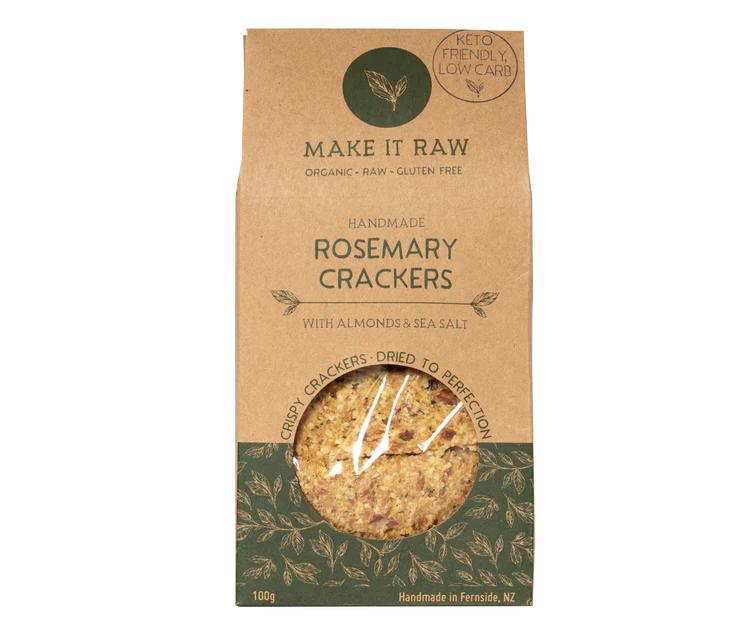 Rosemary Crackers with Almond & Sea Salt